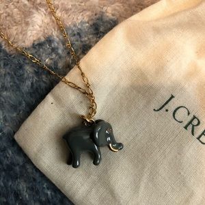 J. Crew elephant necklace NWT